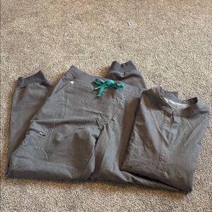 Figs Zimora Jogger Pants/Rafella Pocket Top -- Scrub Set